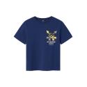NAME IT Nkmkaraffel Kortærmet Loose Top - Blueprint