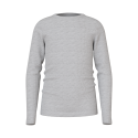 NAME IT Nkfnakal Langærmet Top - Grey Melange