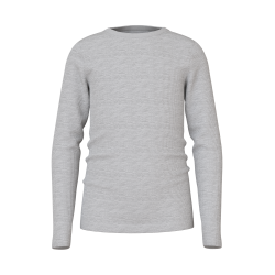 NAME IT Nkfnakal Langærmet Top - Grey Melange