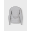NAME IT Nkfnakal Langærmet Top - Grey Melange