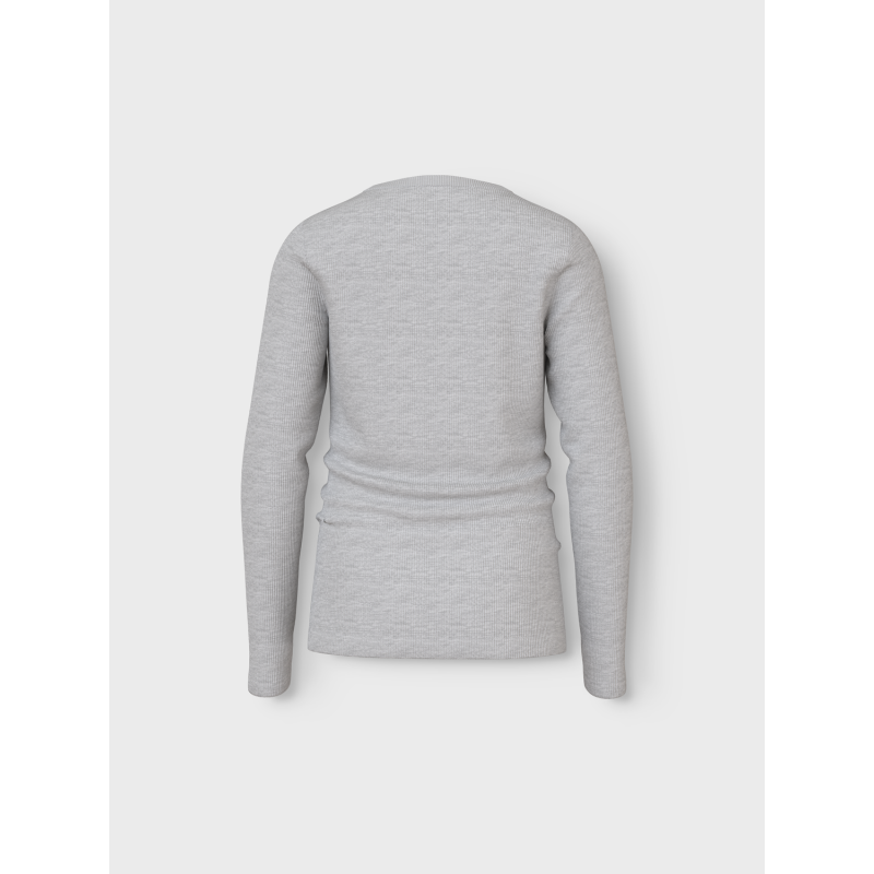 NAME IT Nkfnakal Langærmet Top - Grey Melange