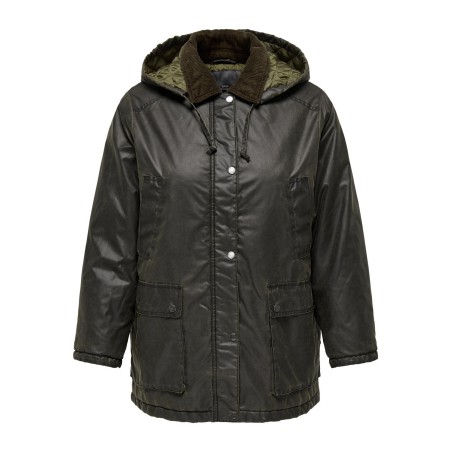 ONLY CARMAKOMA Mountain Hood Washed Jakke Otw - Peat