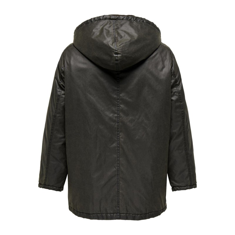 ONLY CARMAKOMA Mountain Hood Washed Jakke Otw - Peat