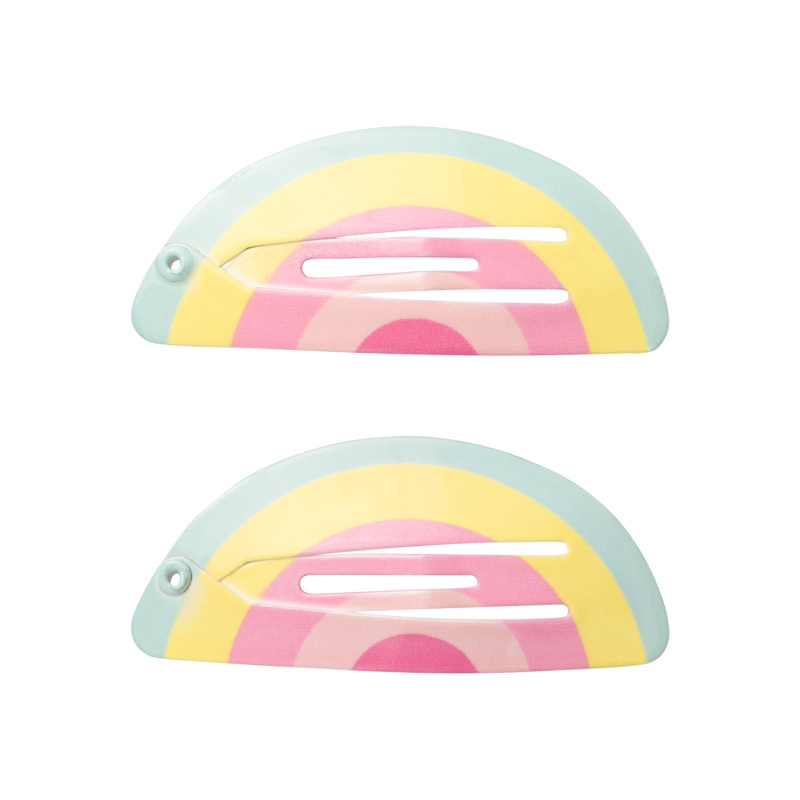 NAME IT Rainbow 2P Hairclip - Parfait Pink