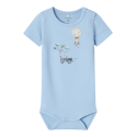 NAME IT Jus Kortærmet Body - Chambray Blue