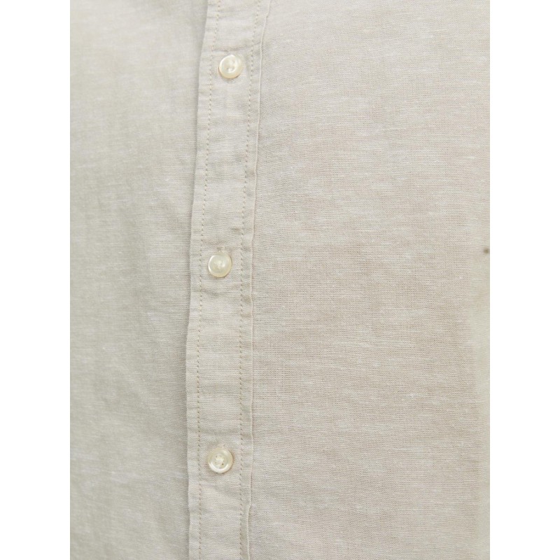 JACK & JONES Junior Hør S/S Skjorte - Crockery