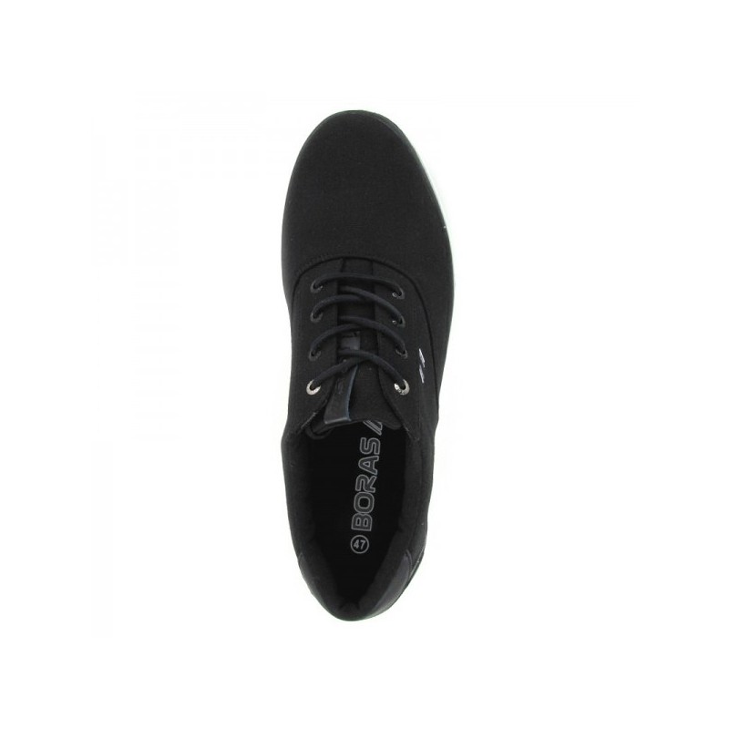 BORAS Lærredssko Fra Str. 40 til 50  - Sort