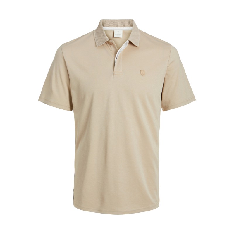 JACK & JONES Jprccrodney Kortærmet Polo Sn - Fields Of Rye