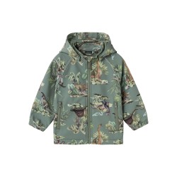NAME IT Mini Softshell Dino Jakke - Agave Green