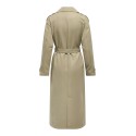 ONLY Line Trenchcoat X-Lang Frakke - Humus