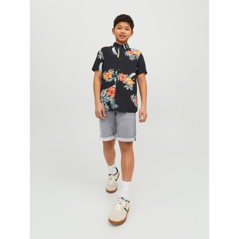 JACK & JONES Junior Rick Regular Denim Shorts - Grey Denim