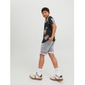JACK & JONES Junior Rick Con Shorts - Grey Denim