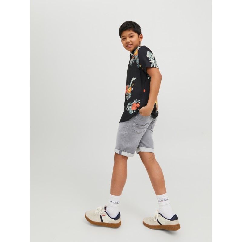 JACK & JONES Junior Rick Con Shorts - Grey Denim