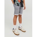 JACK & JONES Junior Rick Con Shorts - Grey Denim
