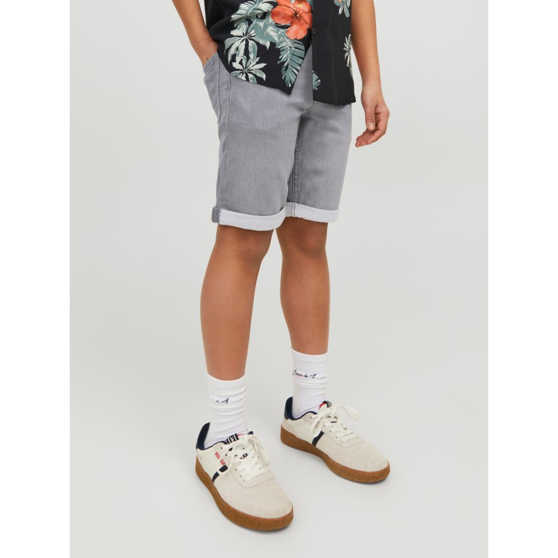 JACK & JONES Junior Rick Regular Denim Shorts - Grey Denim