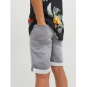 JACK & JONES Junior Rick Con Shorts - Grey Denim
