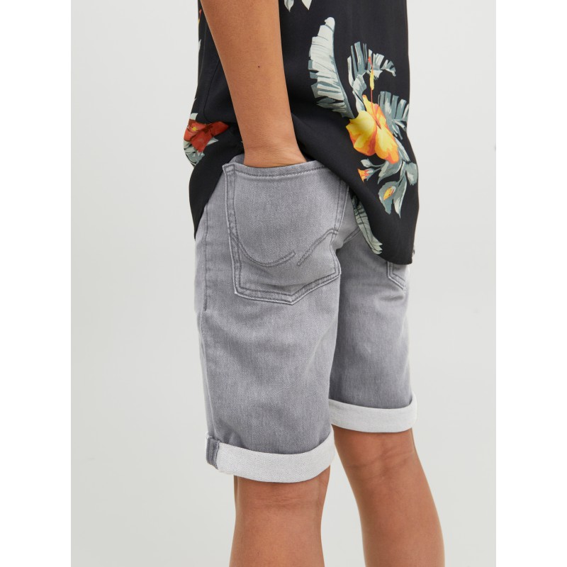 JACK & JONES Junior Rick Regular Denim Shorts - Grey Denim