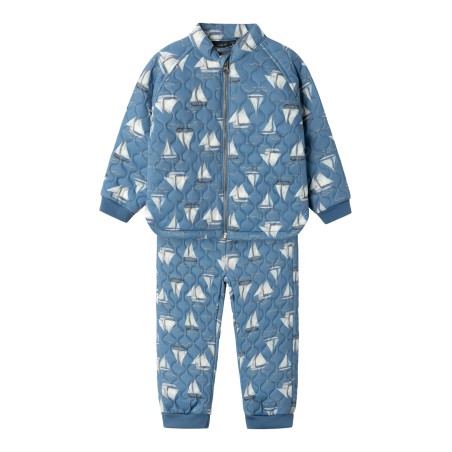 NAME IT Mini Moon Quiltet Sæt - Coronet Blue