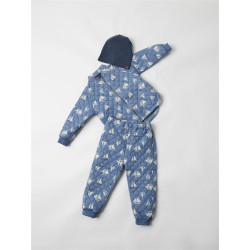 NAME IT Mini Moon Quiltet Sæt - Coronet Blue