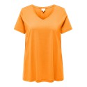 ONLY CARMAKOMA Bonnie S/S A-Shape T-shirt- Apricot