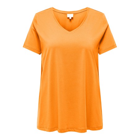 ONLY CARMAKOMA Bonnie S/S A-Shape T-shirt- Apricot