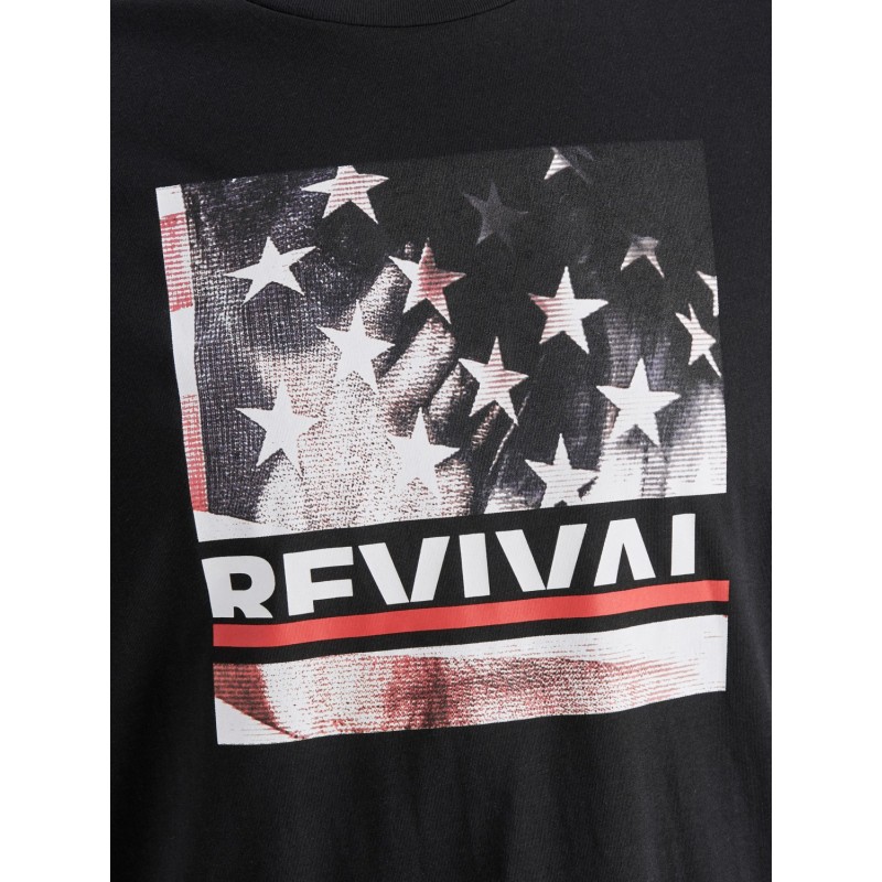 JACK & JONES Eminem Flag T-shirt - Sort