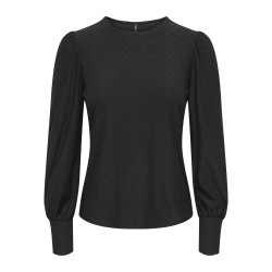 ONLY Sandra Puff Bluse - Sort