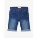 NAME IT Kids Sofus Lange Denim Shorts - Medium Blue Denim