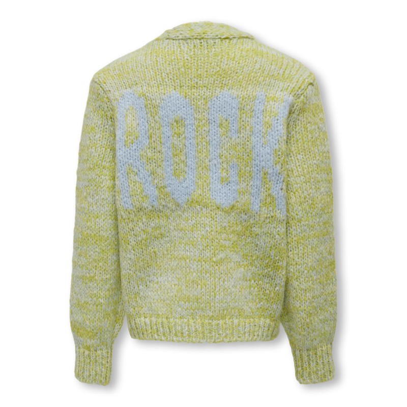 KIDS ONLY Allykortærmeta Life Langærmet Twist Open Cardi Knt - Citronelle