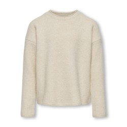 KIDS ONLY Andrea Langærmet Loose O-Neck Knt - Birch