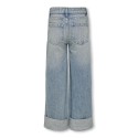 KIDS ONLY Broome Brede Fold-Up Denim Jns Red Tai - Light Blue Denim
