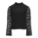 KIDS ONLY Milly Langærmet Flared Sleeve Lace Top Jrs - Sort