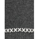 KIDS ONLY Amanda Life Langærmet O-Neck Detail Cs Knt - Dark Grey Melange