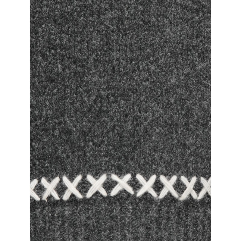 KIDS ONLY Amanda Life Langærmet O-Neck Detail Cs Knt - Dark Grey Melange