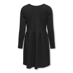 KIDS ONLY Mia Langærmet Bow Kjole Jrs - Sort