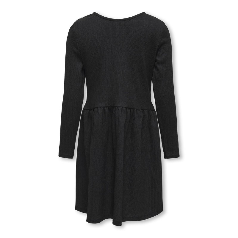KIDS ONLY Mia Langærmet Bow Kjole Jrs - Sort