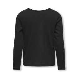 KIDS ONLY Mia Langærmet Bow Top Jrs - Sort