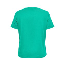 ONLY CARMAKOMA Moster S/S Fold Up Top Jrs - Spearmint