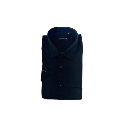 Berntson Plus Size Strygefri Kortærmet Skjorte - Sort