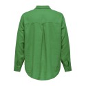 ONLY CARMAKOMA L/S Hør Skjorte - Green Bee