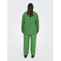 ONLY CARMAKOMA L/S Hør Skjorte - Green Bee
