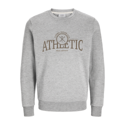 JACK & JONES Jrebandrew Sweat Crew Neck - Light Grey Melange