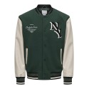 ONLY & SONS Onsdavy Lf Varsity Jakke Otw - Darkest Spruce