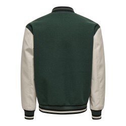 ONLY & SONS Onsdavy Lf Varsity Jakke Otw - Darkest Spruce