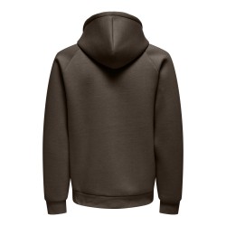 ONLY & SONS Onsbobbey Scuba Full Zip Hoodie Sweat - Major Brown