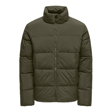 ONLY & SONS Onsglobal Puffer Jakke Otw - Olive Night