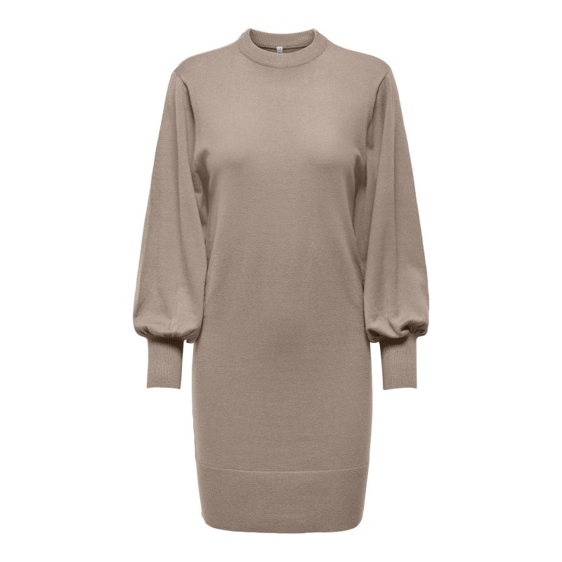 ONLY Labelle Life Langærmet Kjole Knt - Mocha Meringue