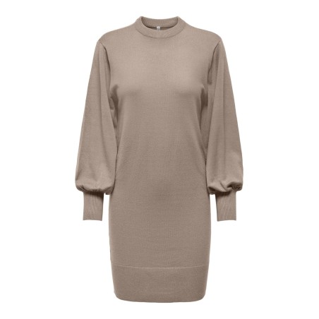 ONLY Labelle Life Langærmet Kjole Knt - Mocha Meringue