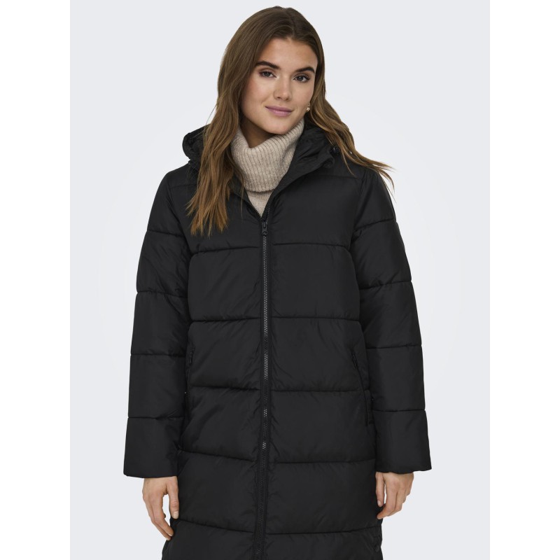 ONLY Montana Lang Puffer Jakke - Sort