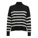 ONLY Bari Langærmet Highneck Knt - Sort